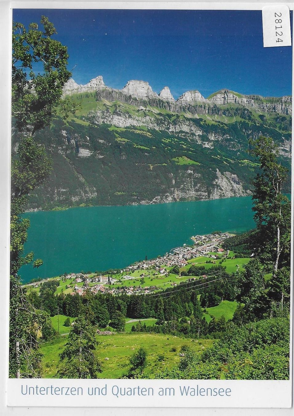 Cartoline postali: Unterterzen und Quarten am Walensee – Usato da Ettingen venduto da Kartenplanet