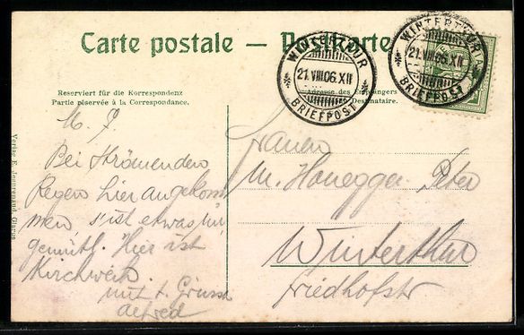 Cartoline postali: AK Glarus, Totalansicht mit Glärnisch – Usato da Berlin venduto da bartko-reher 1