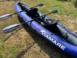 Viamare Kajak Schlauchboot mit 2 Paddel