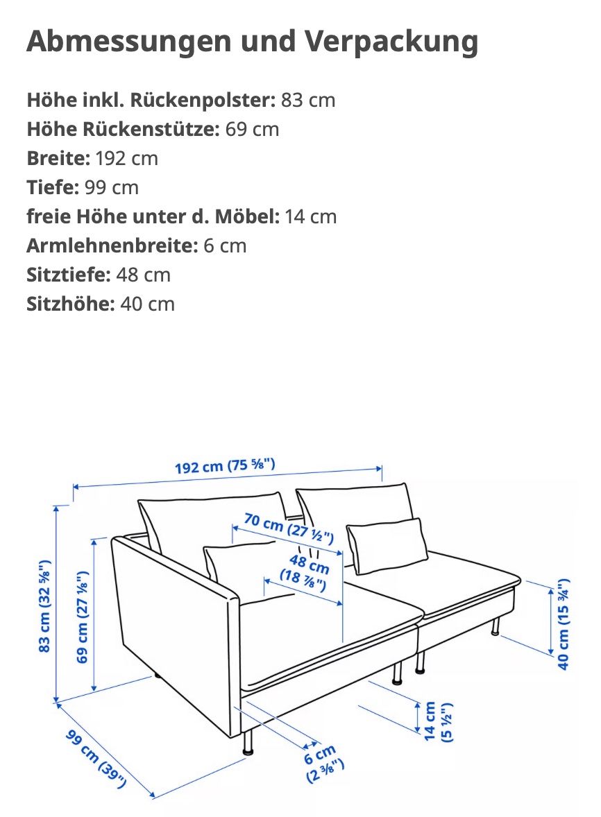 Ikea Divani: IKEA Söderhamn 3er-Sofa (Gunnared Beige) – Usato da Wittnau venduto da dnsblfrnz 4