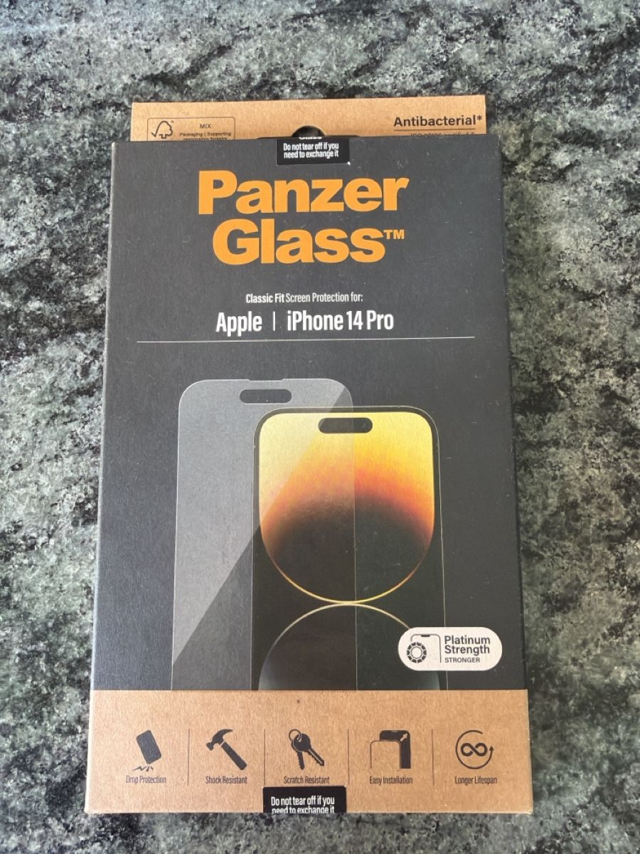 Bicchieri: PanzerGlass Displayschutz Apple iPhone 14 Pro neu – Nuovo e nell'imballaggio originale da Jona venduto da Stijo6