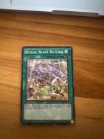 Yu-Gi-Oh Ritual Beast Return Spell Card 1st Edition