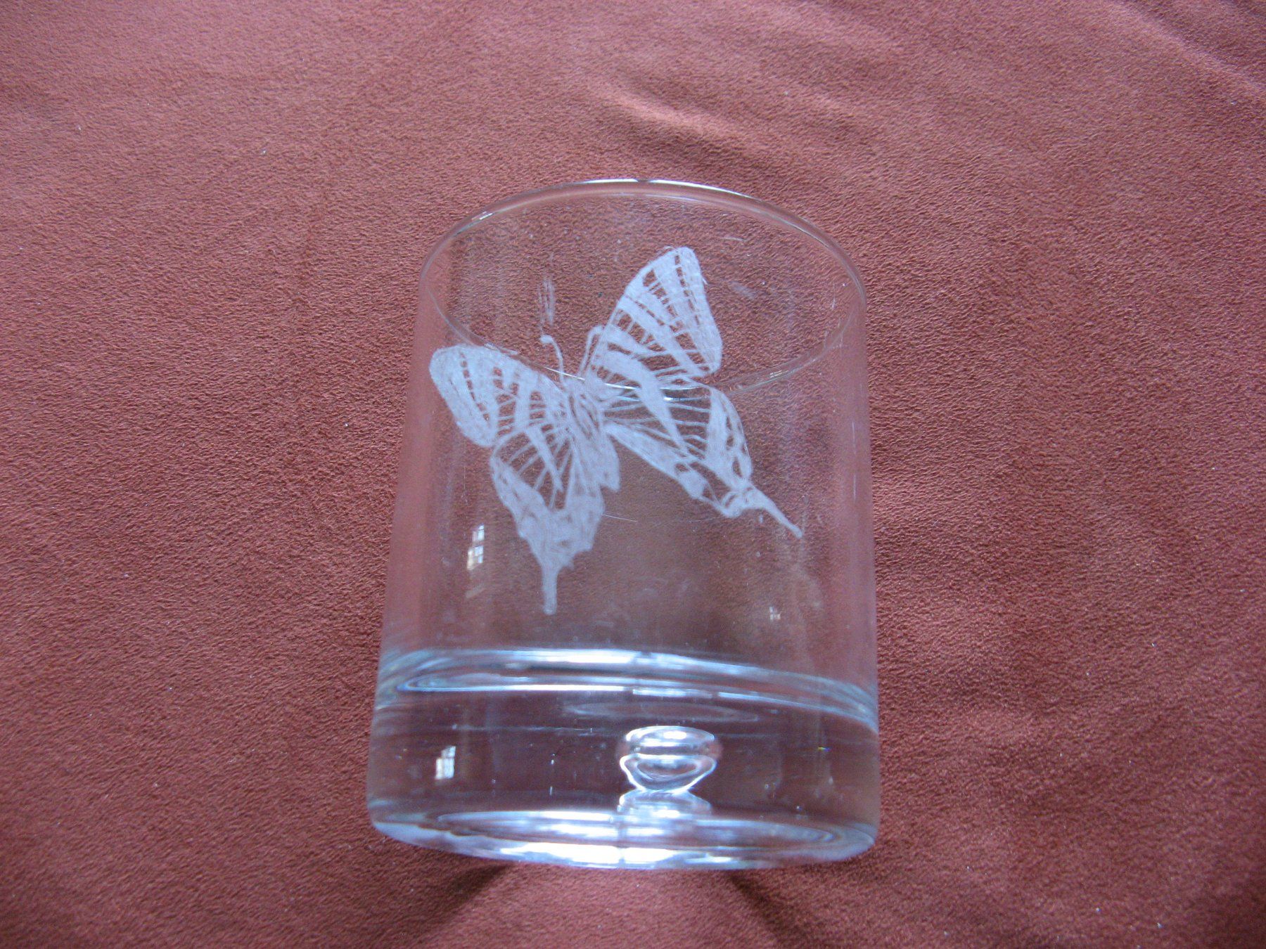 Bicchieri: Glas mit Schmetterling – Usato da Zürich venduto da apil