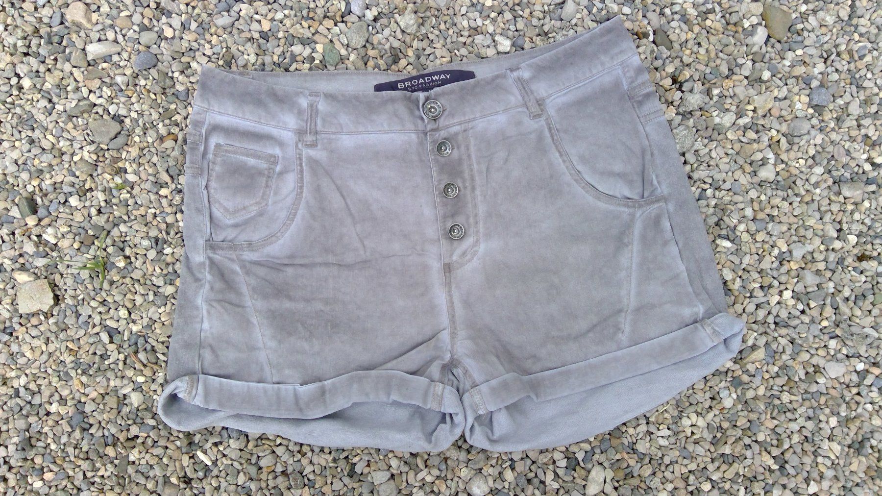Hosen: Short praline BROADWAY, taille M, 4x poches, coton – Neu (gemäss Beschreibung) aus Agiez von chouchanelle 2