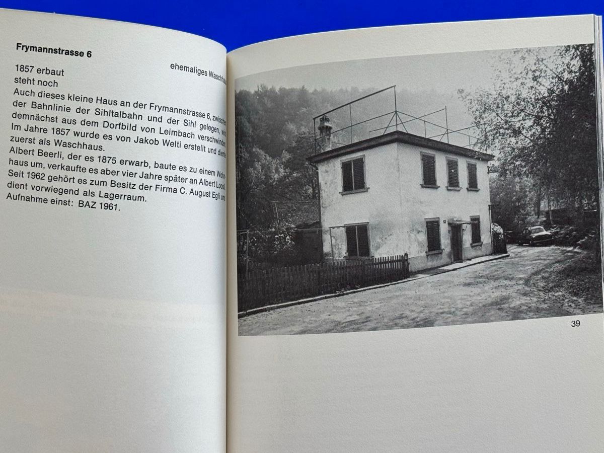 Bücher: Leimbach einst und jetzt Eine baugeschichtliche Chronik 1973 – Gebraucht aus Adliswil von buch_und_kunst 3