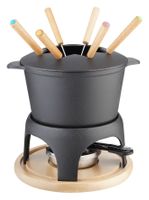 EVA Universal Fondue Set Gusseisen 17cm schwarz