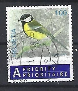 Tutti i francobolli: 2007 - Einheimische Vögel / Kohlmeise – Usato da Schaffhausen venduto da poststamp