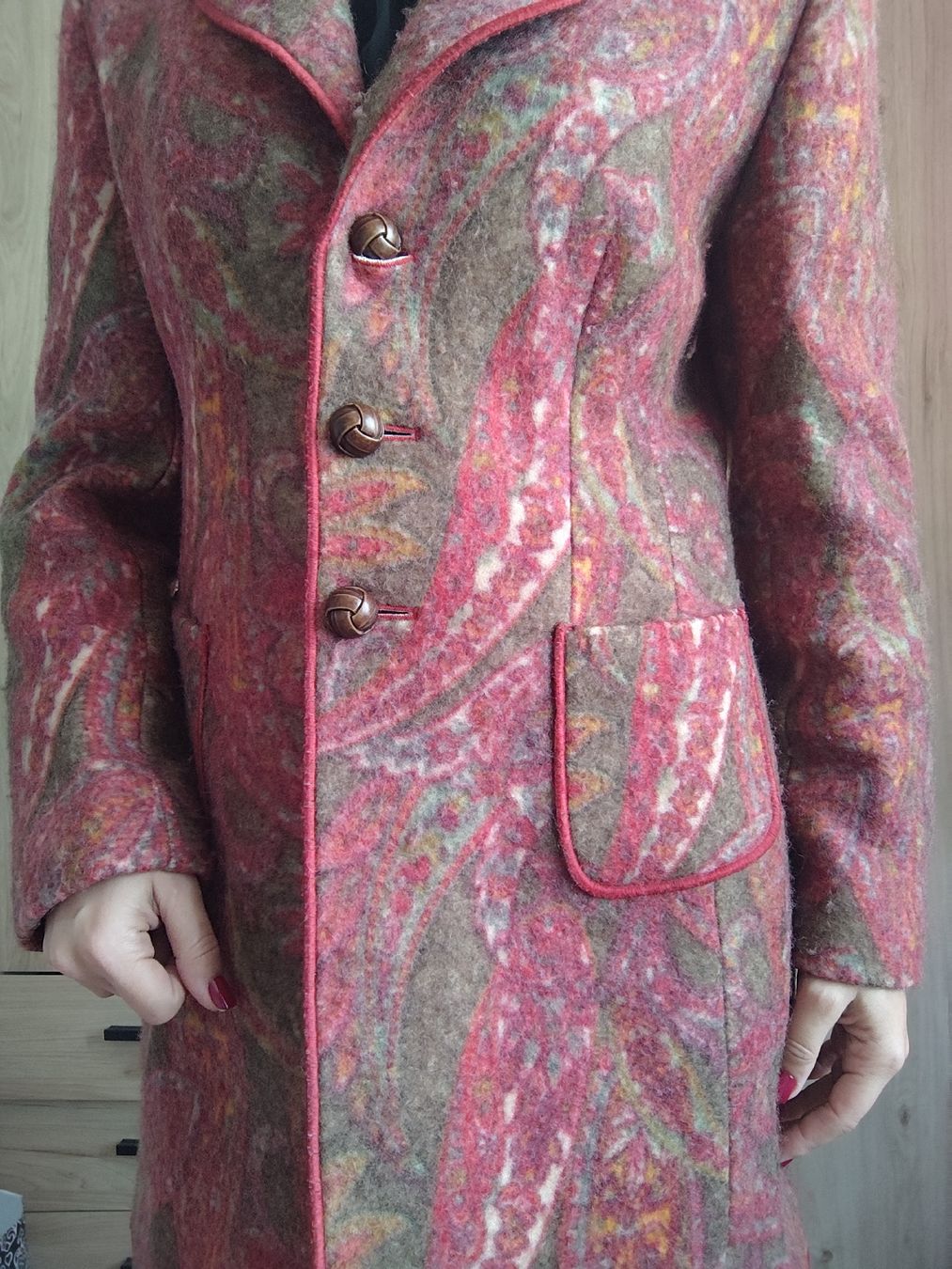Mäntel: Coat Eugen Klein Paisley Pattern Wool Mix Size – Gebraucht aus Mägenwil von VintageGirly 3
