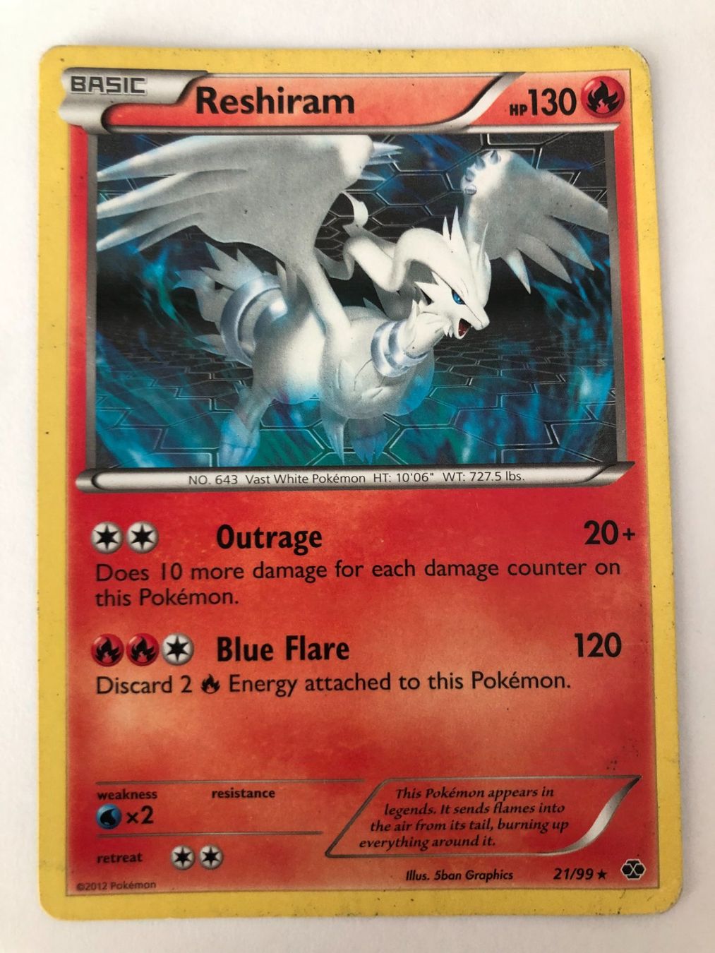 Pokémon Carte collezionabili: Reshiram -  Kommende Schicksale - Pokemon – Usato da Nussbaumen AG venduto da Bika-Shop