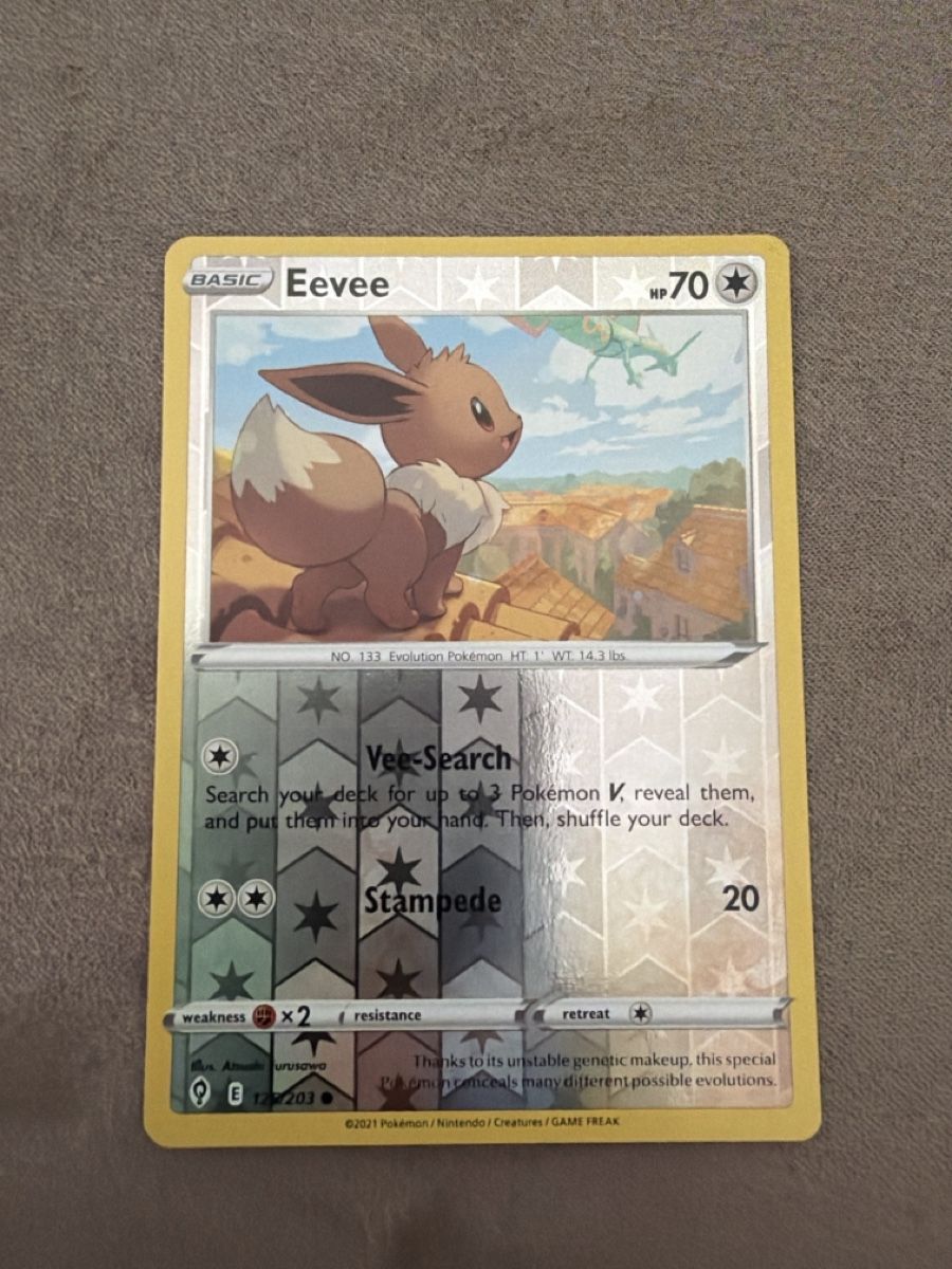 Pokémon Carte collezionabili: Pokemon Eevee evolving skies reverse holo 125/203 – Usato da Massagno venduto da pokecoach