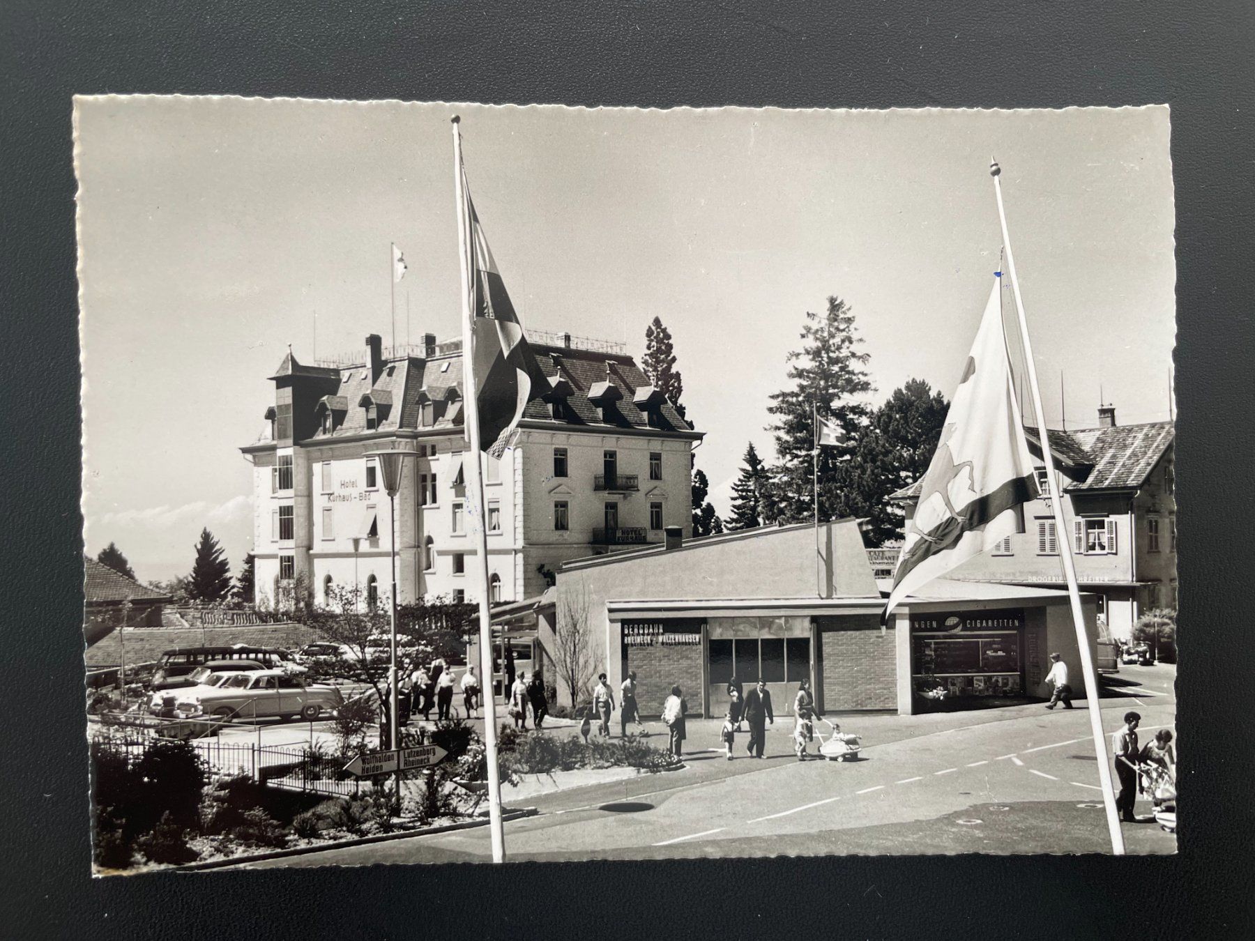 Cartoline postali: AK AR Walzenhausen, Bahnhofplatz – Usato da Thal venduto da Danny82