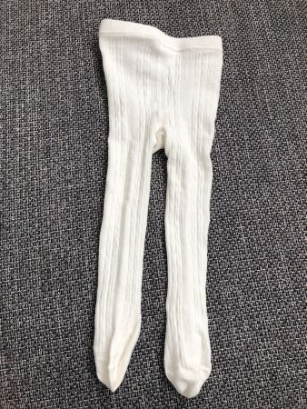 Weisse Baby Strumpfhosen, Gr. 86