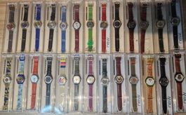 Sammlung Rare 80',90',  26 x Verschiedene AUTOMATIC Swatch