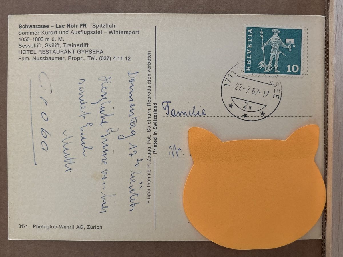 Cartoline postali: AK von Schwarzsee – Usato da Rümlang venduto da Kartenpost1 1