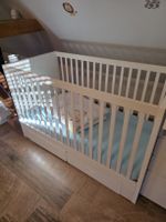 Kinderbett, weiss, mit Schubladen, Ikea
