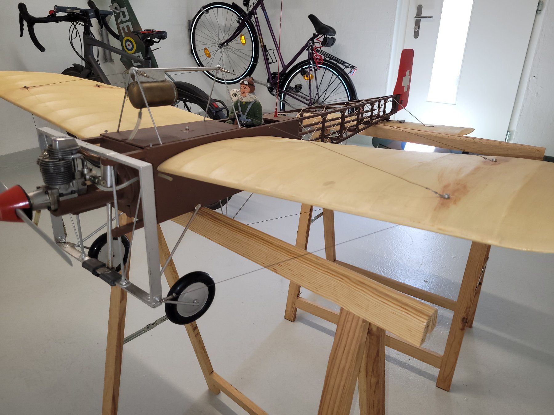 Modellismo RC: Schöne Semi Scale Bleriot, mit Motor und Servos – Difettoso da Winterthur venduto da testi67 2