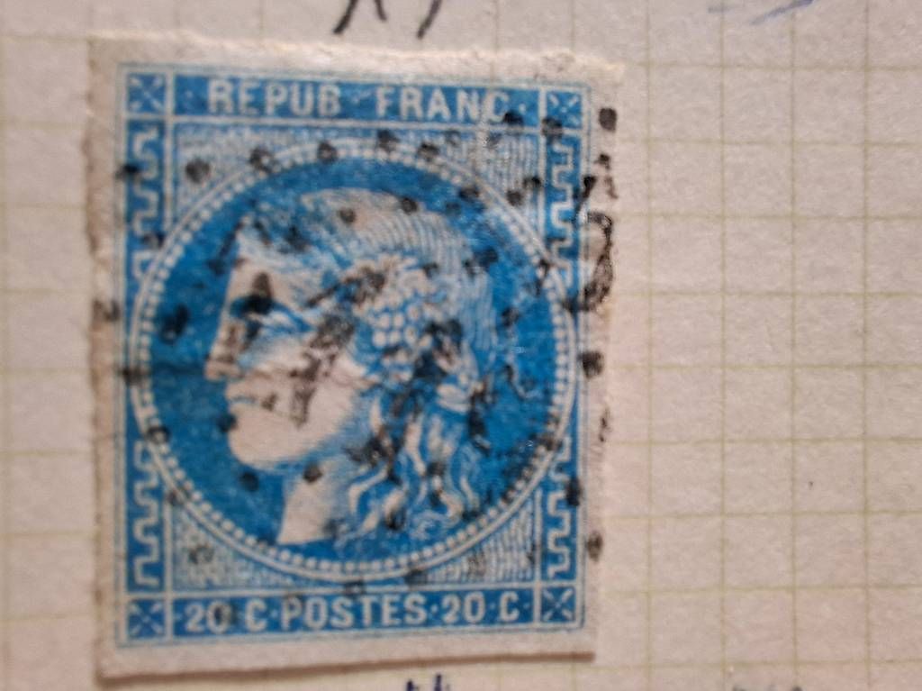 Tutti i francobolli: Timbre France Cérès N°45A – Usato da fribourg venduto da sch_kx7n