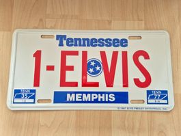 Elvis Presley Blechschild Tennessee 1-ELVIS 1987 Metall