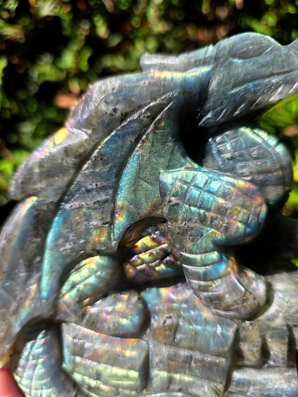 Mineralien & Heilsteine: 💙 Labradorit Drache mit Top Flash 💙883g – Neu und originalverpackt aus Matzingen von Shay_Crystalz 2