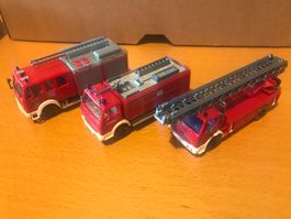 3x Mercedes LKW Feuerwehr