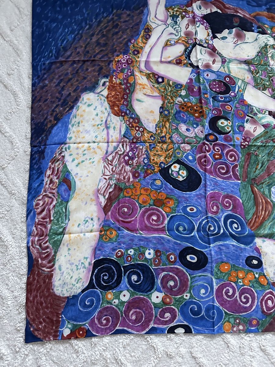 Foulard & Sciarpe: Gustav Klimt Seidenschal "Die Jungfrau" – Nuovo (secondo la descrizione) da Zollikon venduto da pan_8jtm 4