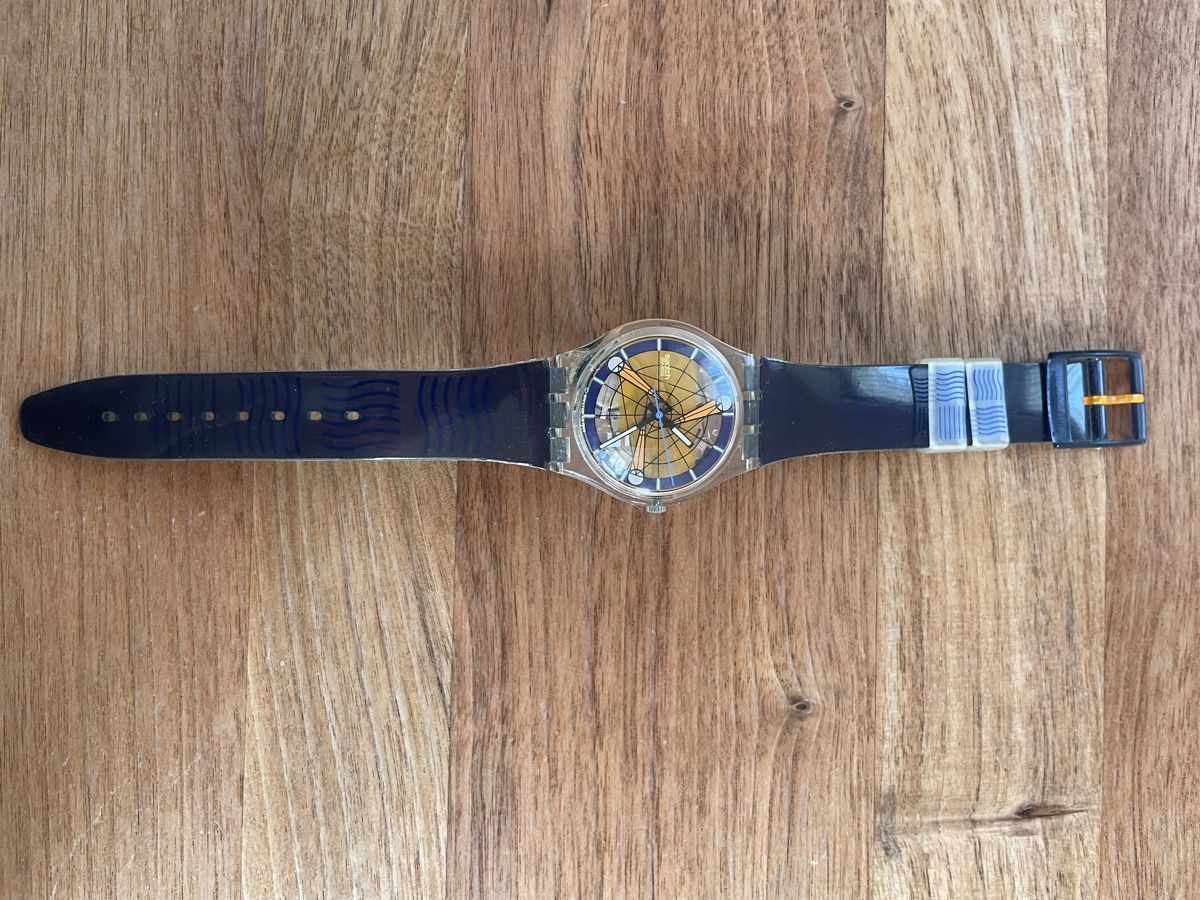 Swatch Orologi: Swatch, blau / orange – Usato da Männedorf venduto da ibrb 1