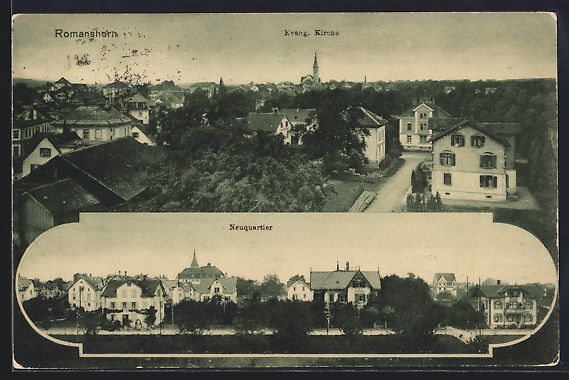 Cartes postales: Romanshorn, Teilansicht mit Evangelische – D'occasion à Berlin par bartko-reher