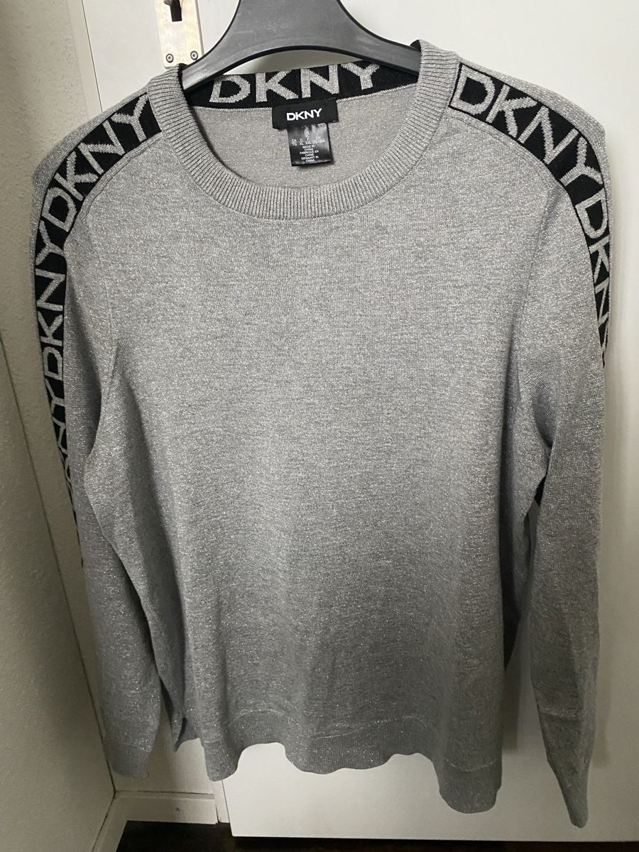 DKNY Maglioni & Felpe: DKNY Pullover silber Gr. XL – Usato da Horw venduto da bijou1986