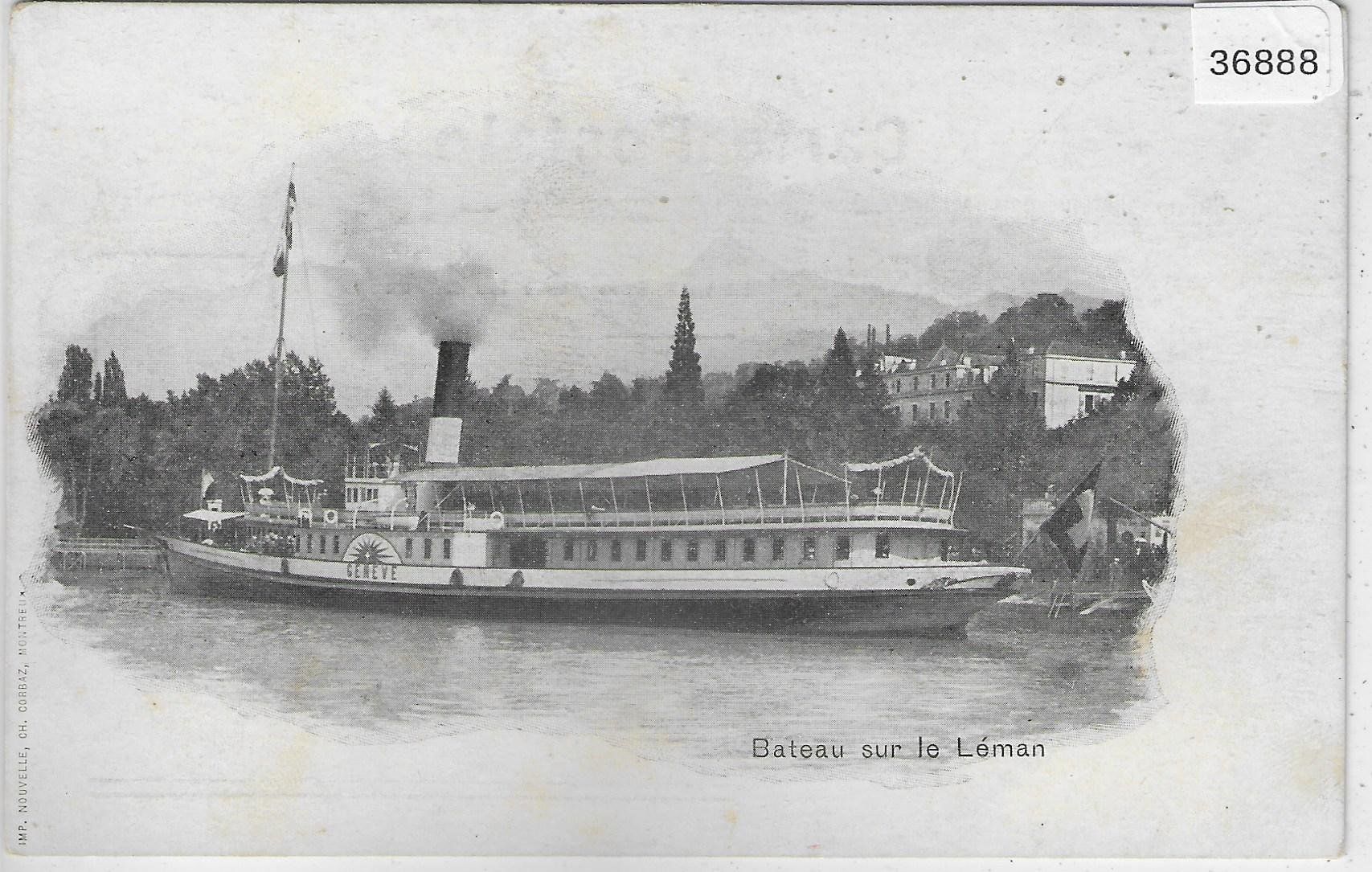 Ansichtskarten: Bateau sur le Leman - Dampfschiff Geneve – Gebraucht aus Ettingen von Kartenplanet