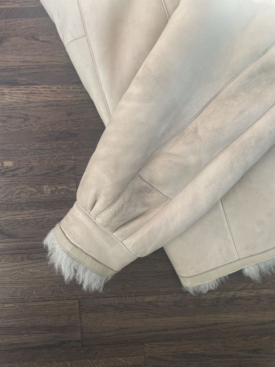 Mäntel: Schicker Lammfellmantel beige Gr. 40Wintermantel – Gebraucht aus Zürich von Claudia0174 7