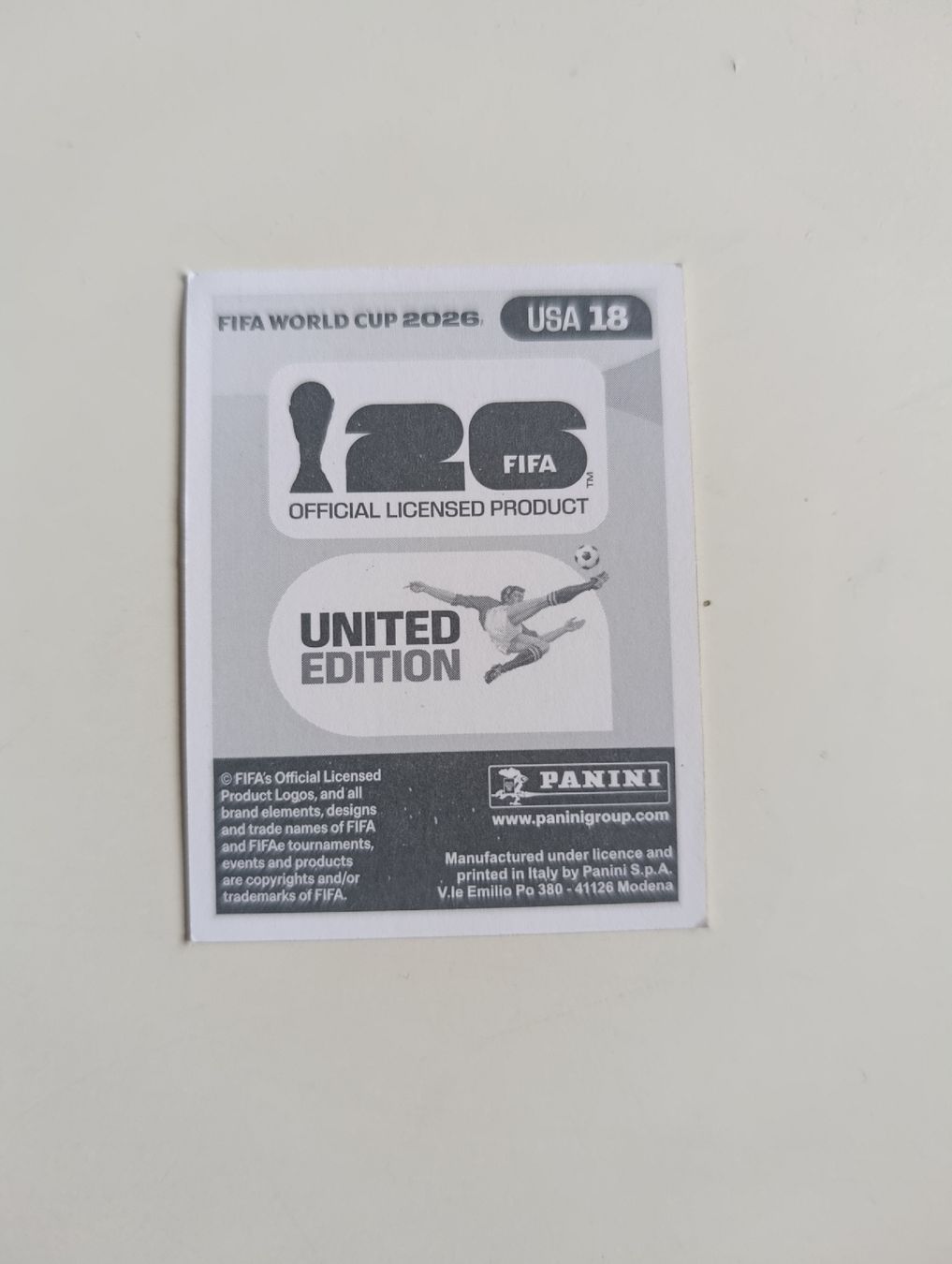 Panini Sammelbilder & Trading cards: Panini World Cup 2026 USA 18 – Neu (gemäss Beschreibung) aus Lavey-Village von pas_7xd2 1