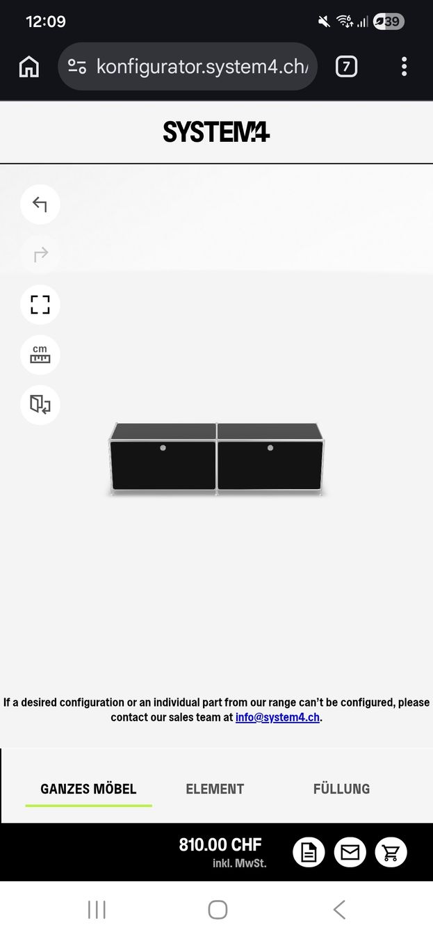 Armadi: System4 Lowboard, schwarz, Top Zustand! Ein Schmuckstück – Usato da Zug venduto da kashtos 4