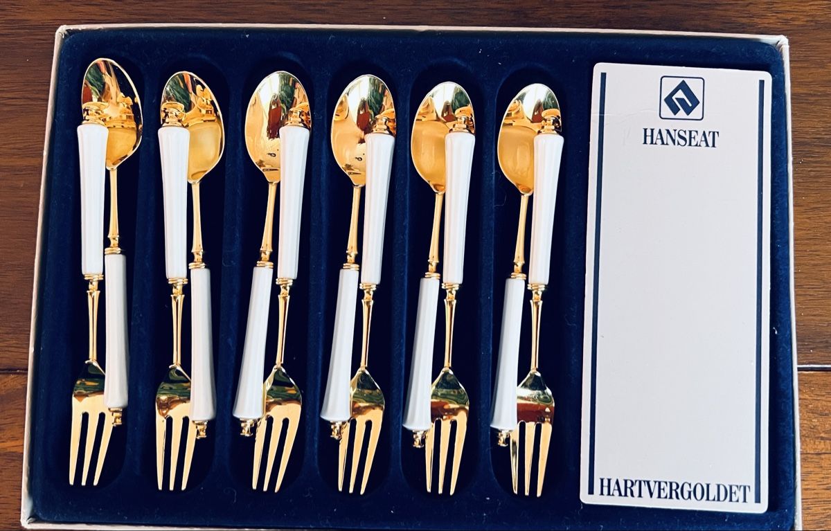 Set di posate: Hanseat Kaffeebesteck Sets – Nuovo (secondo la descrizione) da Reinach BL venduto da Cipolata