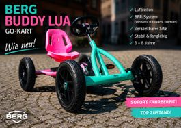 BERG Buddy Lua Go-Kart – sehr guter Zustand – Türkis/Pink
