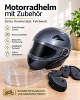 Motorradhelm Grösse XL mit Zusatzvisier & Ersatzpolstern