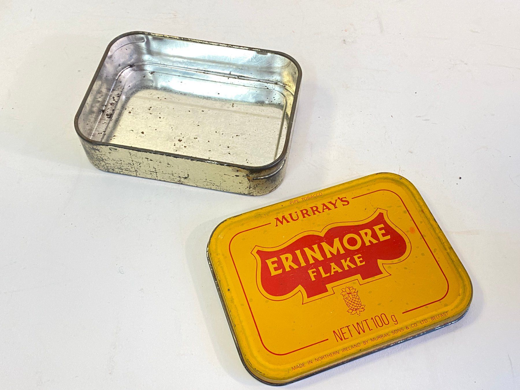 Barattoli: Vintage Blechdose, Tabakdose "Murray's Erinmore Flake" – Usato da Schaffhausen venduto da VintageCity 7