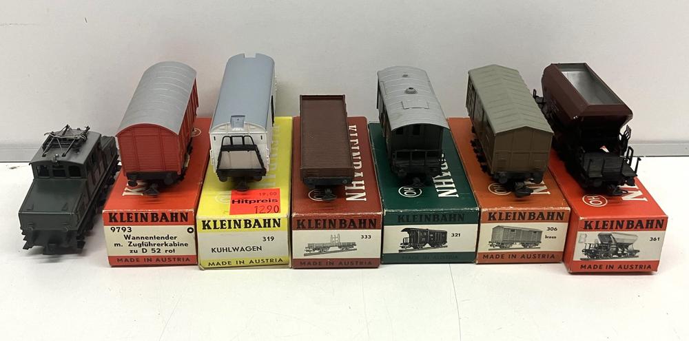 Kleinbahn H0= 1 Rangierlok DB - 6 Güterwagen FS SBB öbb NS | Kaufen auf ...