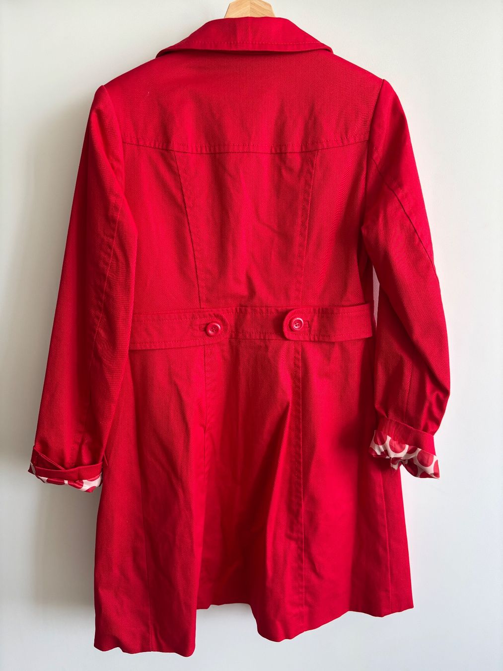H&M Giacche: Lightweight HM red jacket 38 with polka dot interior – Usato da Steinhausen venduto da ChromeVintage 1
