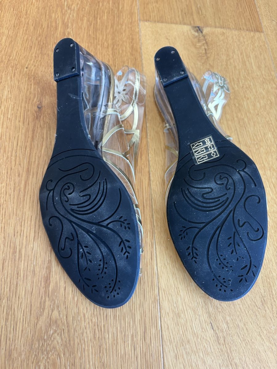 Scarpe da donna: AZURÉE Schuhe transparent gold neuwertig – Nuovo (secondo la descrizione) da Zürich venduto da Deals_by_M 2