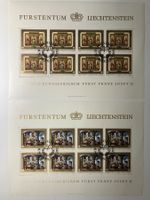 Liechtenstein, Kat. 644-47 Kleinbogen, Schloss, gestempelt