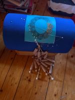52 Tlg Klöppel Ständer Kissen Klöppeln Garn Konvolut blau