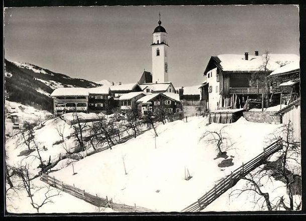 Ansichtskarten: Saas, Kirche der Ortschaft im Prättigau – Gebraucht aus Berlin von bartko-reher