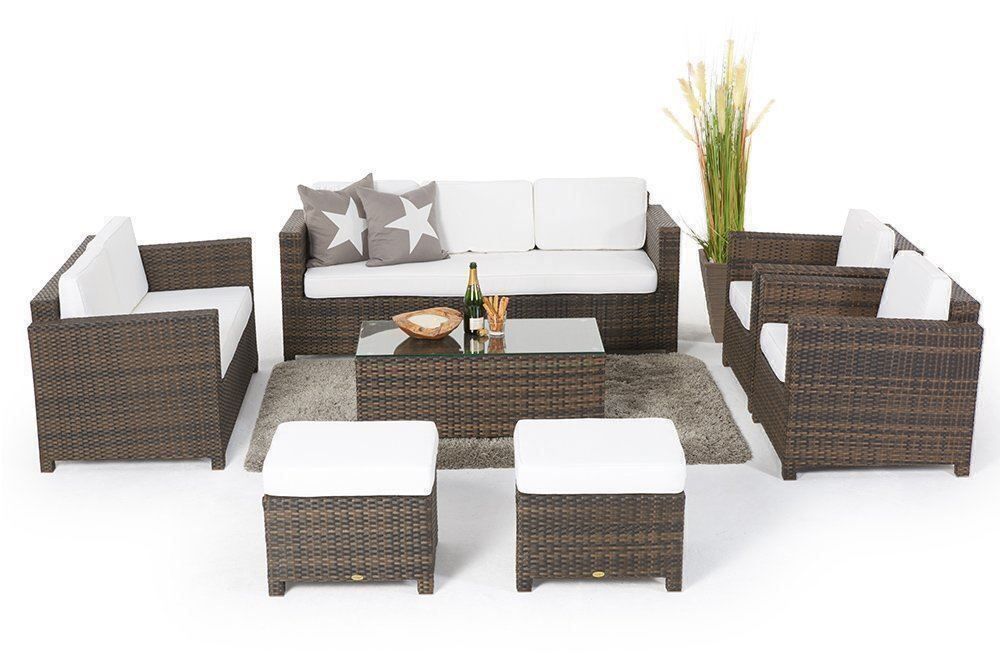 Viplounge Sofas: Rattan Loungeset mit dicken Sitzpolster – Neu und originalverpackt aus Uznach von viplounge 5