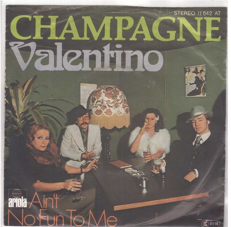 Dischi in vinile: Single7  Champagne  --  Valentino – Usato da Oberwil (Dägerlen) venduto da asteng