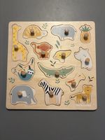 Verbaudet Holzpuzzle Tiere, super Zustand