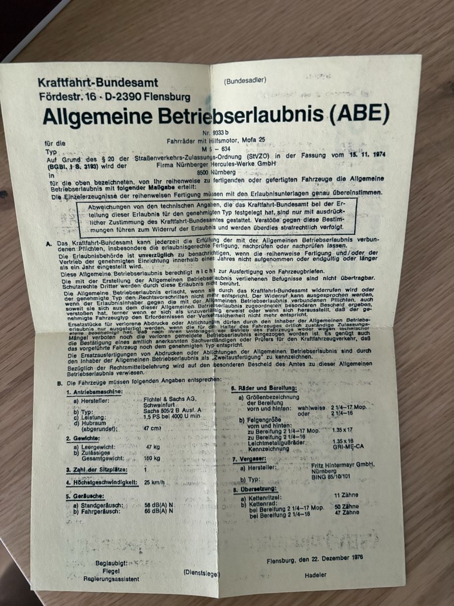 Sachs Mofas: Herkules Sachs Prima 5 in einzelteilen – Gebraucht aus Oberkulm von max_l6jr 3