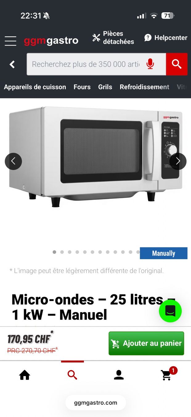 Cucine complete: Micro-onde professionnel ggm gastro – Usato da Dully venduto da emi_hg66 1