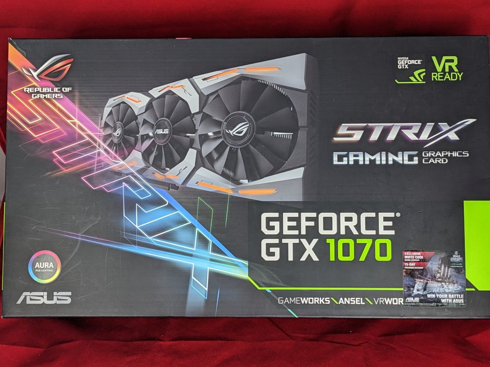 Asus Rog Strix Geforde Gtx1070 8gb Gaming Kaufen Auf Ricardo