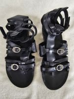 Sandales Kickers spartiate / gladiateur cuir noir EU 37