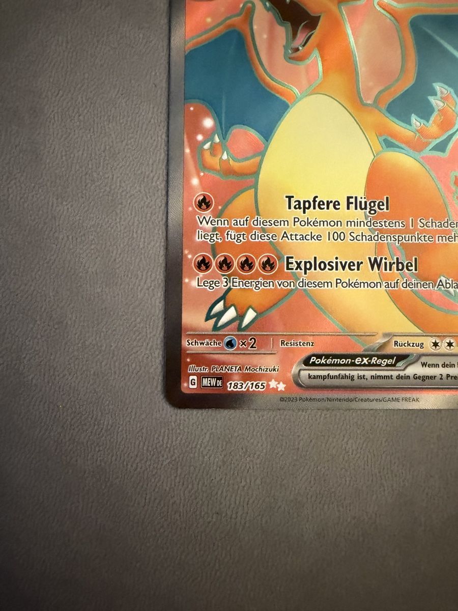 Pokémon Carte collezionabili: Glurak ex (MEW 183) – Usato da Biel/Bienne venduto da SeeLoewe55 5